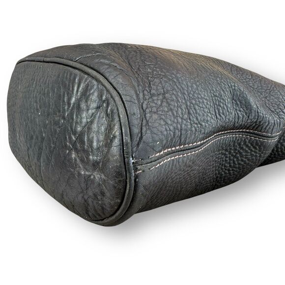 Vintage Coach 4906 Sonoma Crossbody Classic Bucket Bag Black Pebbled Leather - Picture 9 of 16